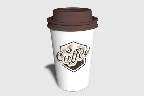 موکاپ لیوان قهوه تصویر واقعی